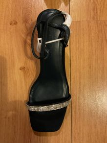 Gorgeous Navy Diamante Sandals size UK 6 Brand New