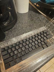 Blank PBT Black Keycaps for 68 Key keyboard