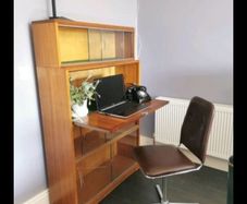 Vintage 1970s Mid-Century Chrome & Brown Swivel Chair