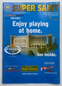 2000 St. Patrick's Athletic v Finn Harps - League of Ireland Premier Division Programme