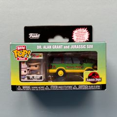 Funko Pop Bitty Pop Ride - Dr Alan Grant with Jurassic SUV - Action Figure