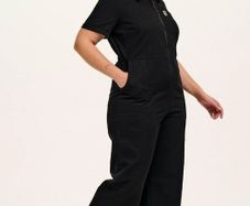 Lucy and Yak Ragan Jumpsuit Black UK24