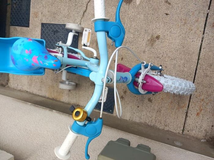Kids frozen bike size 12 inch wheels.