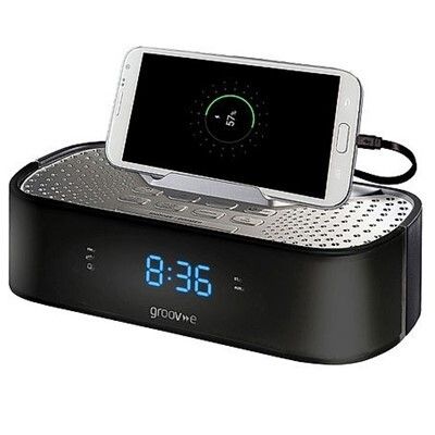 Alarm Clock Radio with USB Charging Station