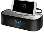 Alarm Clock Radio with USB Charging Station