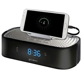 Alarm Clock Radio with USB Charging Station