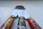 Set of 3 Jo!e  Christmas Spreader Knives.