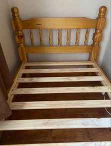 Very Solid Single Wooden Bed Frame - Can Deliver