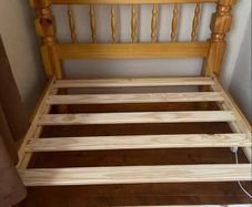 Very Solid Single Wooden Bed Frame - Can Deliver