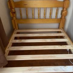 Very Solid Single Wooden Bed Frame - Can Deliver