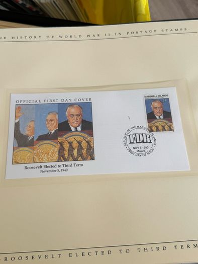 The History of World War II in post stamps