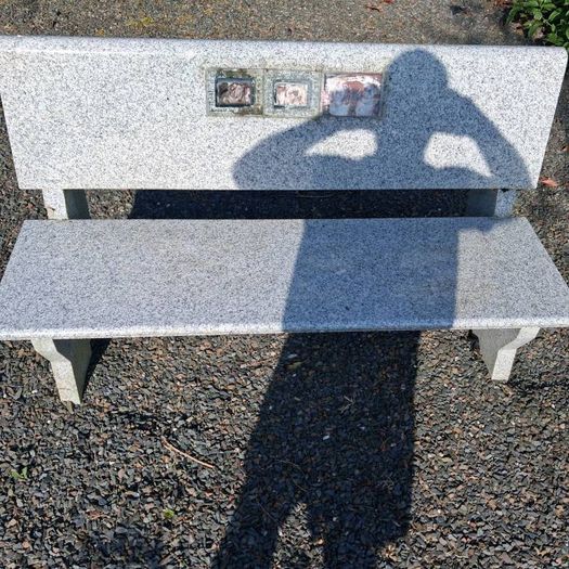 garden marble bench