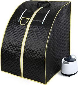 Mini portable sauna with folding chair and  steam boiler