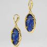 Alexis Bittar Brut Gold Lapis Leverback Earring Image 2