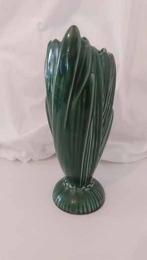 Fabulous Vintage SylvaC Art Deco Tall Hyacinth Vase, Shape #2452 in the Lovely, Popular but Less Common Green Glaze, Excellent Condition