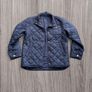 Polo Ralph Lauren  Navy Quilted Barn Jacket Gold Snap Buttons/with signature red pony logo. Image 3