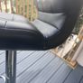 2 Bar Stools - Grey and Black Image 6