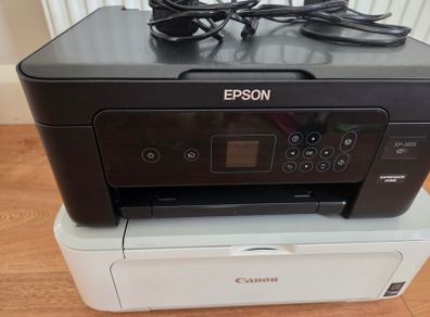 Canon and epson printer, not been used for a while, not sure working perfect