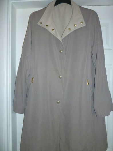 Coat Reversible Faux Suede Debenhams Mink Beige Size 12 / Medium. Mint Condition