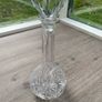 Large Cut Crystal Glass Decanter with Stopper, 35cm, Heavy 1.44kg Image 2