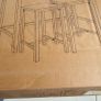 Breakfast counter and 2 High Stools in box Image 2