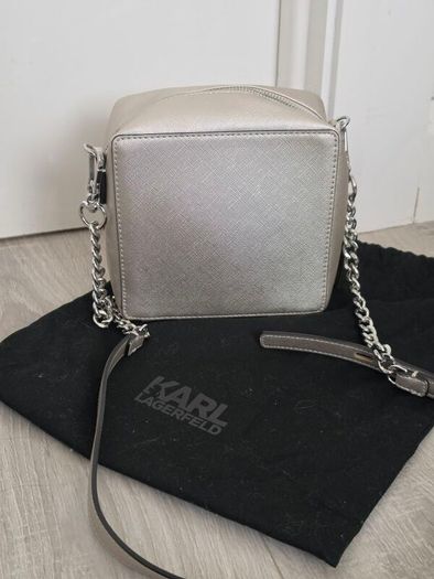 Karl Lagerfeld Silver Crossbody Bag