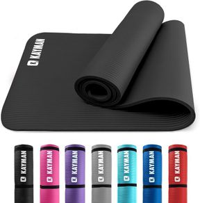 Yoga Mat Multi-Purpose Extra Thick Foam Exercise Mats  Ideal Floor Mat for Pilates, Stretching, Resistance Workout & Therapy Home & Gym Equipment Accessory