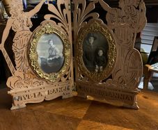 Fretwork photograph frame from 1915