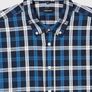 Seidensticker Men's Regular Fit Short Sleeve Shirt, Checked Dark Blue, Size L Image 2