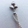 Vintage Sterling Silver 925 Faux Pearl  Pendant 18" Necklace 3,55g Image 7