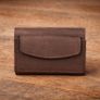 Genuine Leather Pop-Up Card Holder Wallet RFID Blocking Slim Credit Card Case Image 2