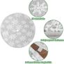 Christmas Tree Skirt 36 Inch Jacquard Cashmere Snowflake Xmas Tree Skirt MULTIPLE SIZES (FREE POSTAGE) Image 2