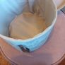 Grey velvet storage box Image 4
