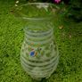 Glass cut flower vase PRICE DROP Image 2