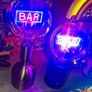 Retro style Bar light with neon bulb.. Image 2