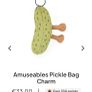 New JELLYCAT Amuseables Pickle Bag Charm Image 3