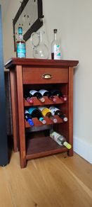 Wooden wine rack