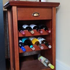 Wooden wine rack