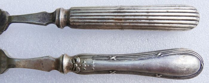 Vintage mixed set of Elkington & Co. silver-plated flatware 1800s