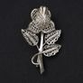 Sterling Silver Filigree Flower Brooch Image 10