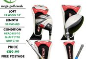 Tour Edge Exotics Trilogy #3 Wood 13 Degree / Steelfiber SS 75 X-Stiff