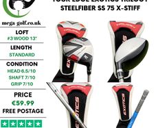 Tour Edge Exotics Trilogy #3 Wood 13 Degree / Steelfiber SS 75 X-Stiff