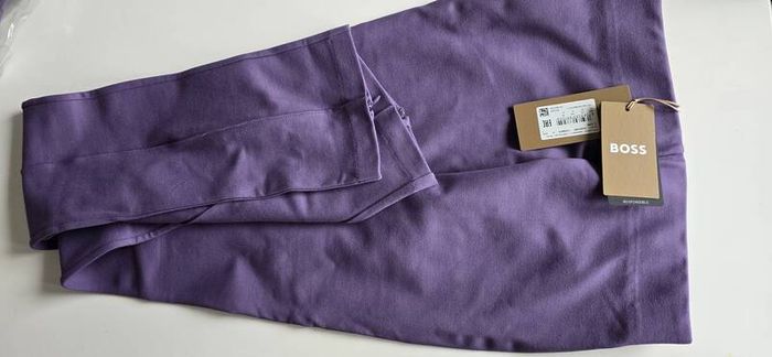 HUGO BOSS Women's Pants C_eysa Jersey Trousers, purple, purple, size M