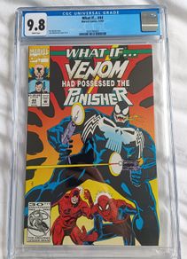 What if Issue 44 CGC 9.8 Graded Comic Book Framed Marvel Punisher Spider-Man Daredevil Venom