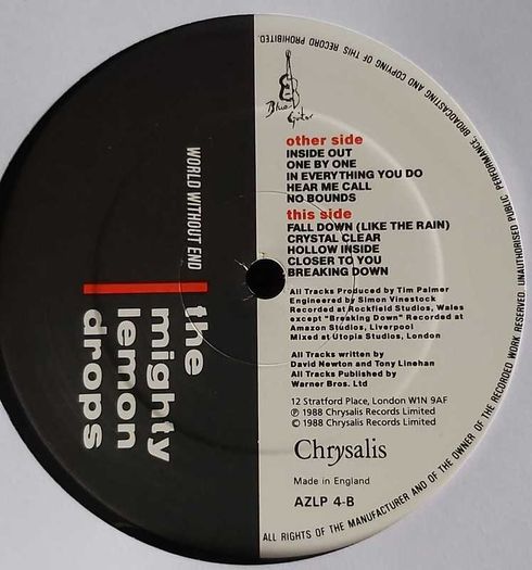 The Mighty Lemon Drops Vinyl
