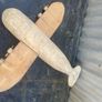 Vintage large solid wood handmade turned Image 5