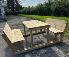 Wooden Garden Picnic Bench