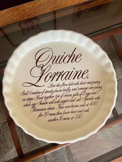 Vintage T.G. GREEN CHURCH GRESLEY England Quiche Lorraine Pie Oven Dish