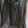 Mens All Saints leather biker jacket Size XS Image 6