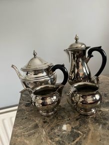 silver plated teaset